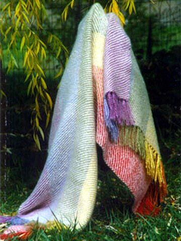 Image of the throw showing more colors