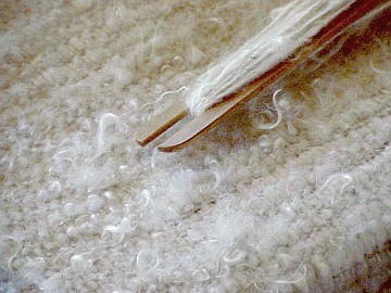 image of tail spun yarn