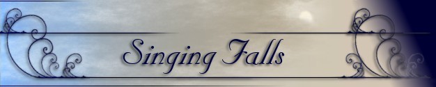 singing falls logo text