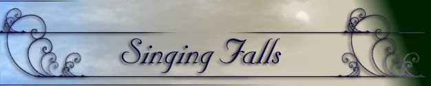 singing falls logo text