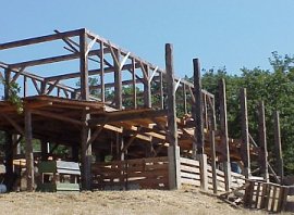 Our timber frame barn