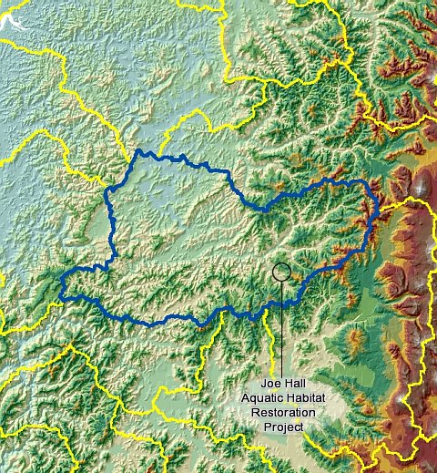Umpqua Basin topography